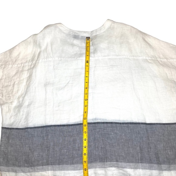 Tahari 100% Linen Blouse‎ - Picture 7 of 7